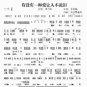 有没有一种爱让人不流泪_歌谱投稿_词曲:李子璇 李子璇