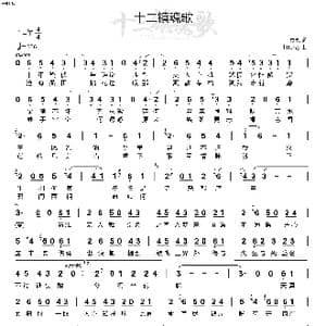 十二镇魂歌_歌曲简谱_词曲:冥凰 litterzy