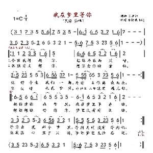 我在梦里等你_歌曲简谱_词曲:吴发林 吴发林