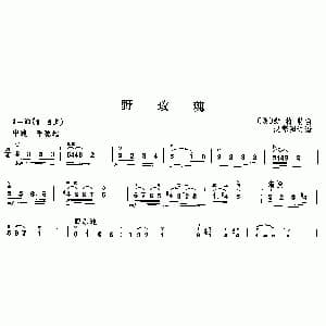 二胡谱 | 野玫瑰 舒柏特作曲版
