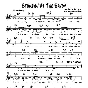 STOMPIN'AT THE SAVOY 降B爵士乐谱