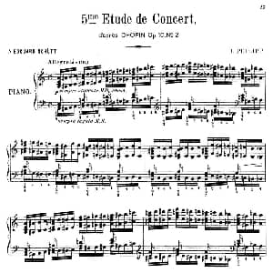 6 Etudes de Concert 钢琴谱 伊西多尔 菲利普