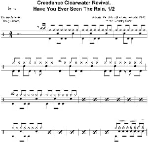 Creedence Clearwater Revival Have you ever seen the rain 爵士鼓谱