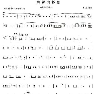 葫芦丝谱 | 深深的怀念 冰融