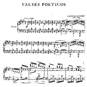 Valses Poéticos 钢琴谱 恩里克 格拉那多斯 Enrique Granados
