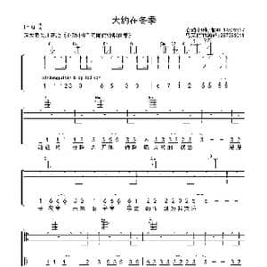 大约在冬季_歌曲简谱_词曲:齐秦 齐秦
