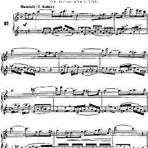 长笛曲谱 | 柯勒40首长笛提高练习曲OP.55 NO.12 Kohler 柯勒