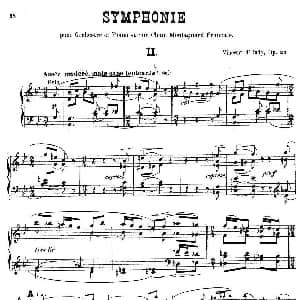 Symphony on a French Mountain Air Op.25 钢琴谱 樊尚 丹第