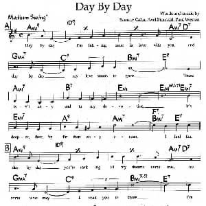 Day By Day 钢琴谱