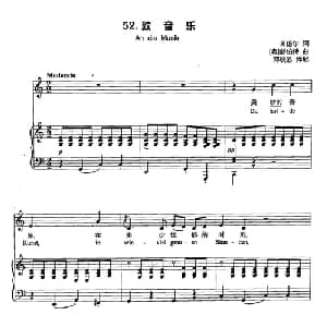 丁小琴编 52致音乐_外国歌谱_词曲:肖倍尔 奥 舒伯特