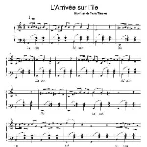 手风琴谱 | L'arrivée sur l'ile Yann Tiersen