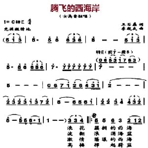 腾飞的西海岸_美声唱法乐谱_词曲:王石磊 李殿友