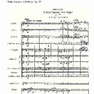 小提琴谱 | D大调小提琴协奏曲, Op.35第三乐章 一