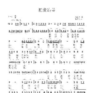 把爱追寻_歌曲简谱_词曲:刘红明 张瑞孔