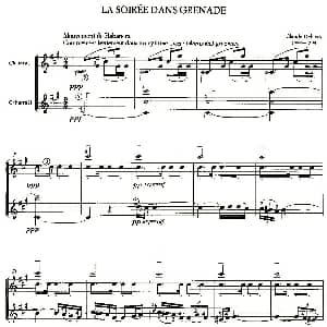 LA SOIRER DANS GRENADE 吉他谱