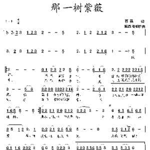 那一树紫薇_歌曲简谱_词曲:蒋燕 蒋燕 张纯位