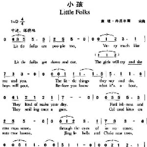 小孩_外国歌谱_词曲:查理 丹尼尔斯 查理 丹尼尔斯