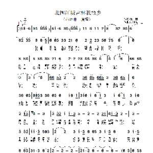 北国江城吉林我故乡_歌谱投稿_词曲:张藜 徐沛东