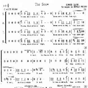 The Snow_外国歌谱
