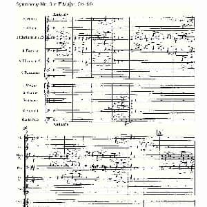 F大调第三交响曲, Op.90第二乐章