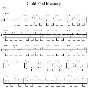 Childhood Memory 吉他谱