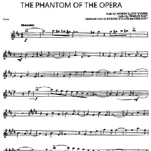 小提琴谱 | THE PHANTOM OF THE OPERA