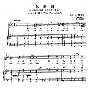 我感到 奥地利 _外国歌谱_词曲: 奥 W.莫扎特