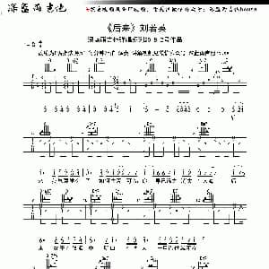 后来 吉他谱 刘若英