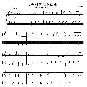 我美丽的那不勒斯 钢琴谱