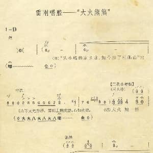 京剧谱 | 大火熊熊 京剧 杜鹃山 雷刚唱段 刘金泉