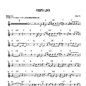 萨克斯谱 | Fiesta Loca 高音萨克斯