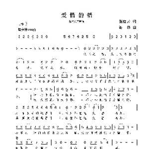 爱情的错_歌曲简谱_词曲:张红云 谢伟