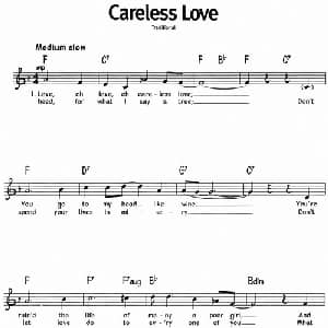 蓝调音乐:Careless Love_外国歌谱