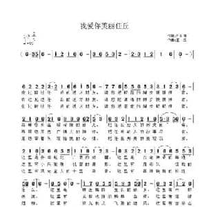 我爱你美丽任丘_民歌简谱_词曲:28首 王立