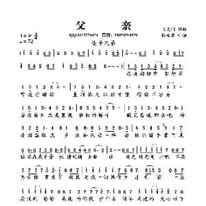 父亲_歌曲简谱_词曲:王太利 王太利