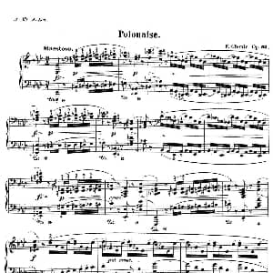 Polonaise in A flat Major "Heroique" Op.53 钢琴谱 肖邦 chopin