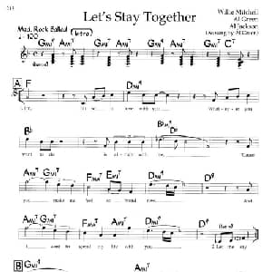 Let's Stay Together_外国歌谱