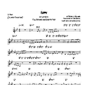 萨克斯谱 | Happy Bb Pary