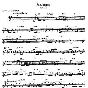 萨克斯谱 | Passages