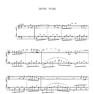 Joyful Tears 钢琴谱 未知分类