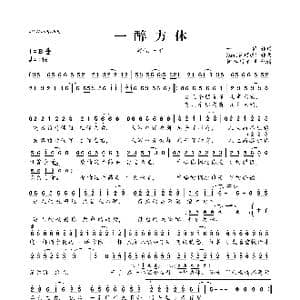 一醉方休_歌曲简谱_词曲:一修 Xun 易硕成