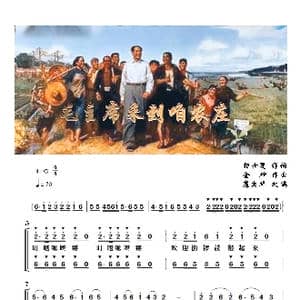 毛主席来到咱农庄_歌谱投稿_词曲:张士燮 金砂,康忠华