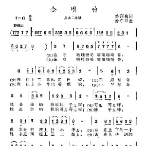 金唢呐_合唱歌谱_词曲:李润德 秦守印