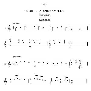 古典吉他视奏8首 吉他谱