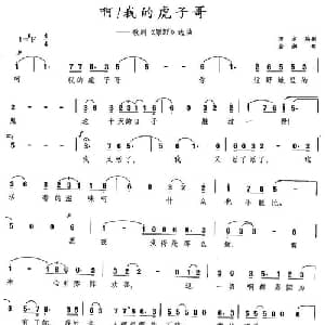 啊！我的虎子哥_美声唱法乐谱_词曲: 金湘