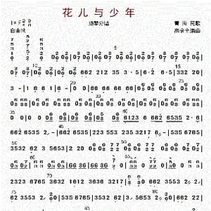 花儿与少年_歌曲简谱_词曲: 高金全编曲