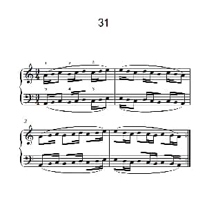 八.提高速度.增强手指灵活性的练习31 钢琴谱