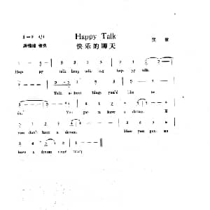 快乐的聊天_外国歌谱