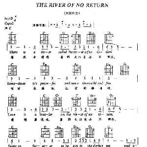 The River Of No Return 吉他谱