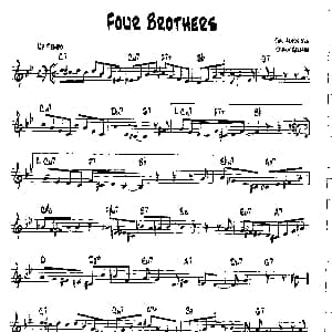 FOUR BROTHERS 降B爵士乐谱